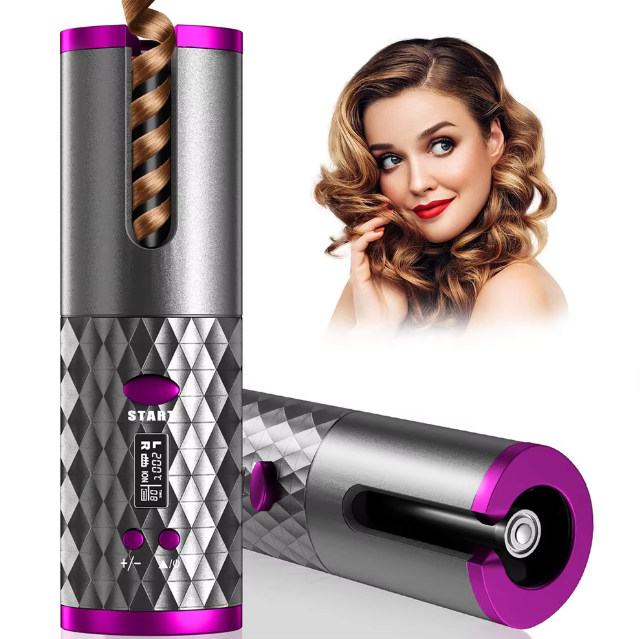 Cordless Hair Curler with Ceramic Barrel