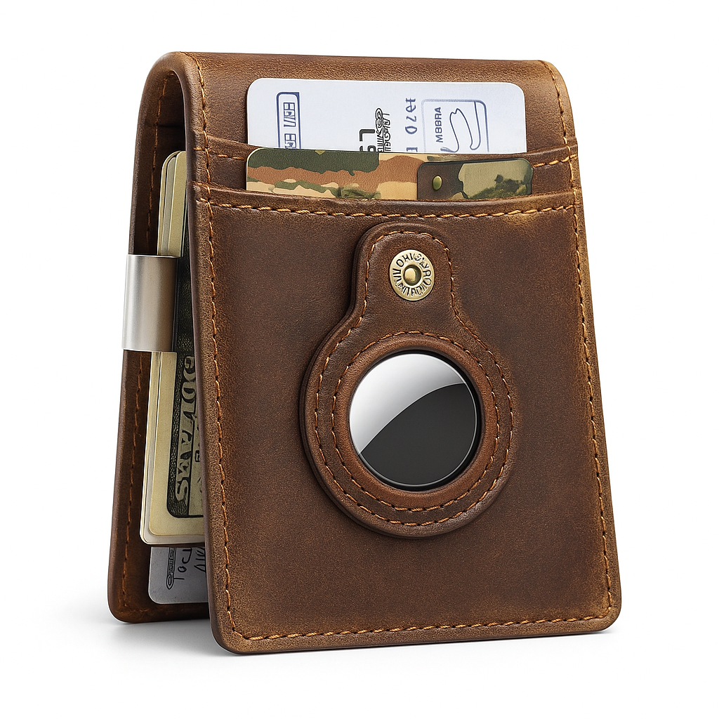 Leather Wallet RFID Slim Card Holder Pouch
