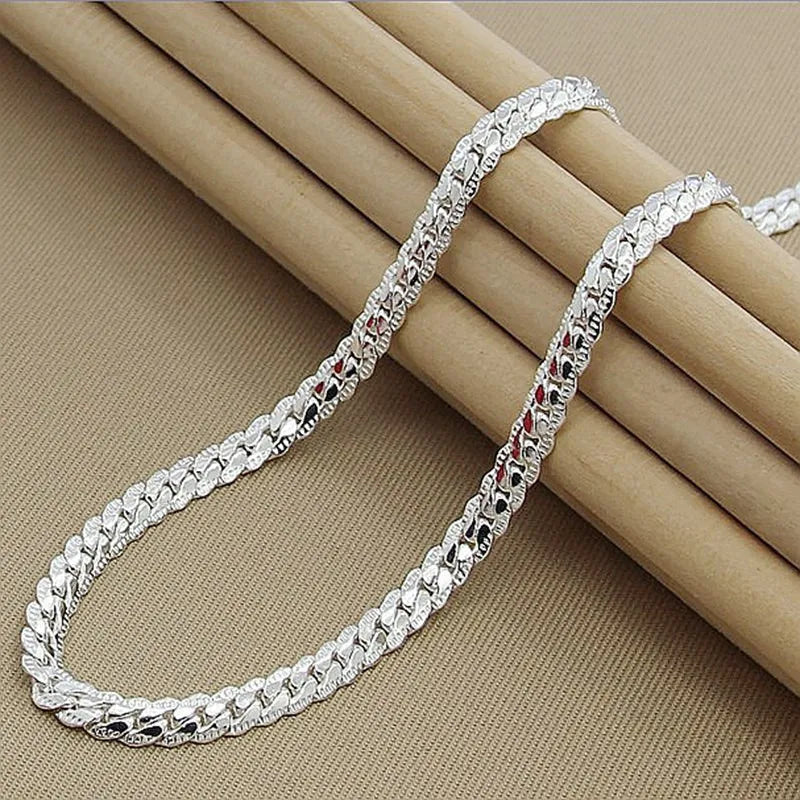 Sterling Silver Chain Necklace for Women Elegant Gift