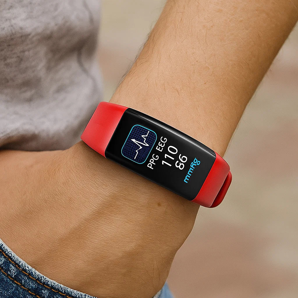 Smartwatch with ECG and Blood Pressure Monitor