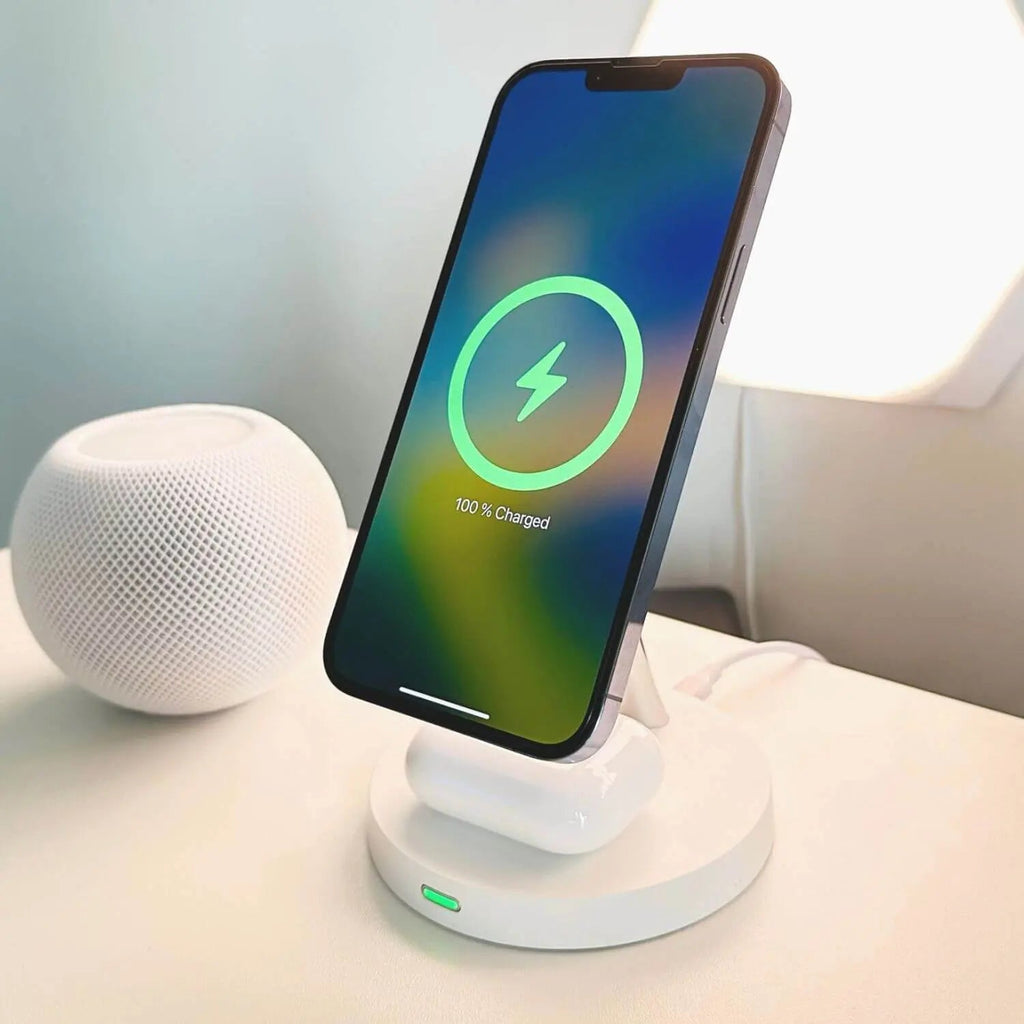 Wireless Phone Charger with MagSafe Stand