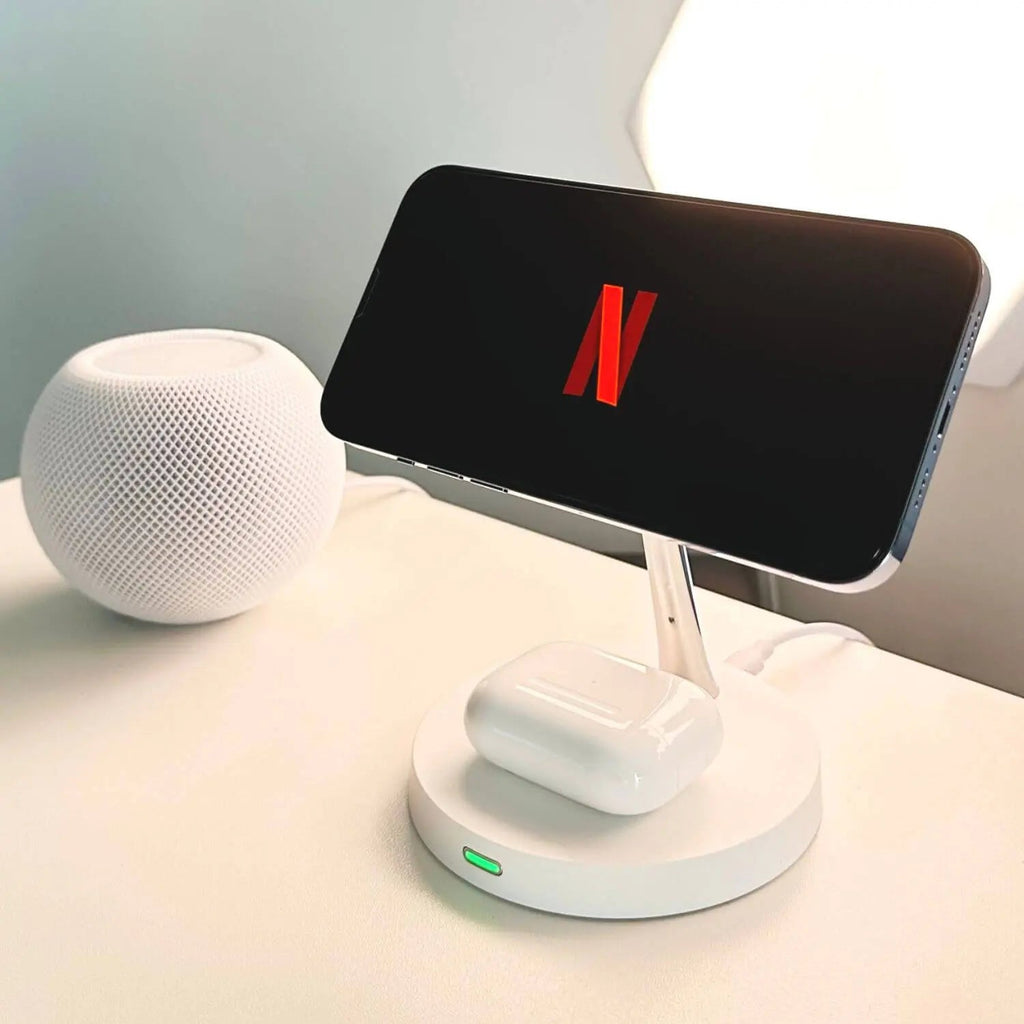 Wireless Phone Charger with MagSafe Stand