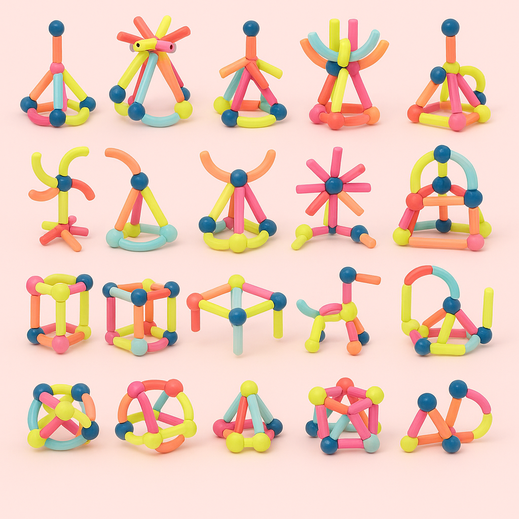 Magnetic Toys Colourful Building Blocks Set