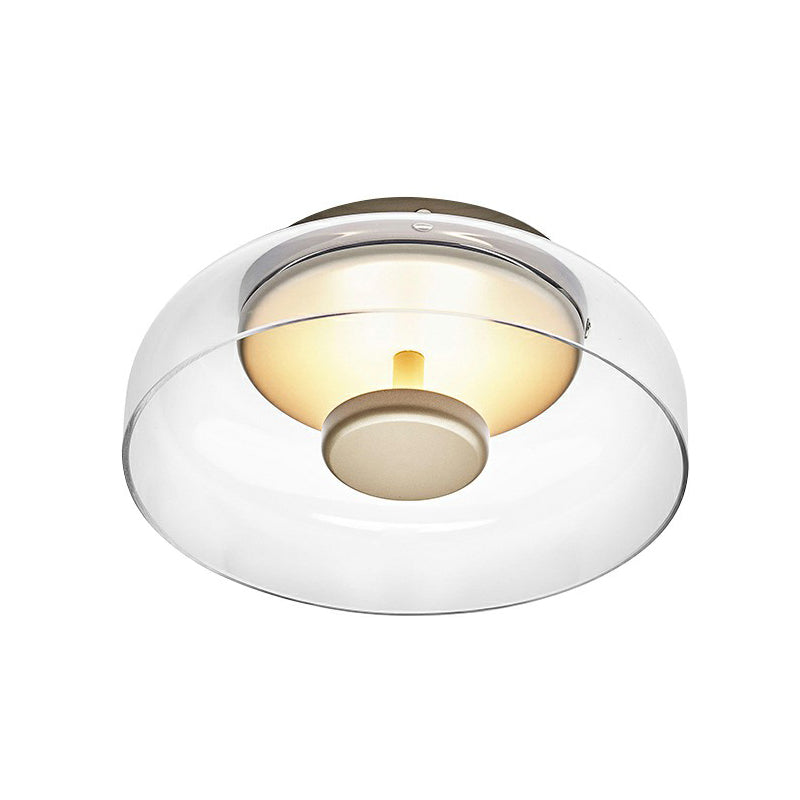 Ceiling Light Glass Shade Modern LED Fixture