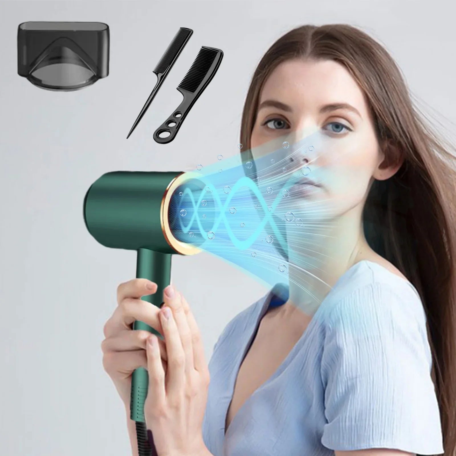 Hair Dryer Brush | High-Speed Quiet Styler for Home