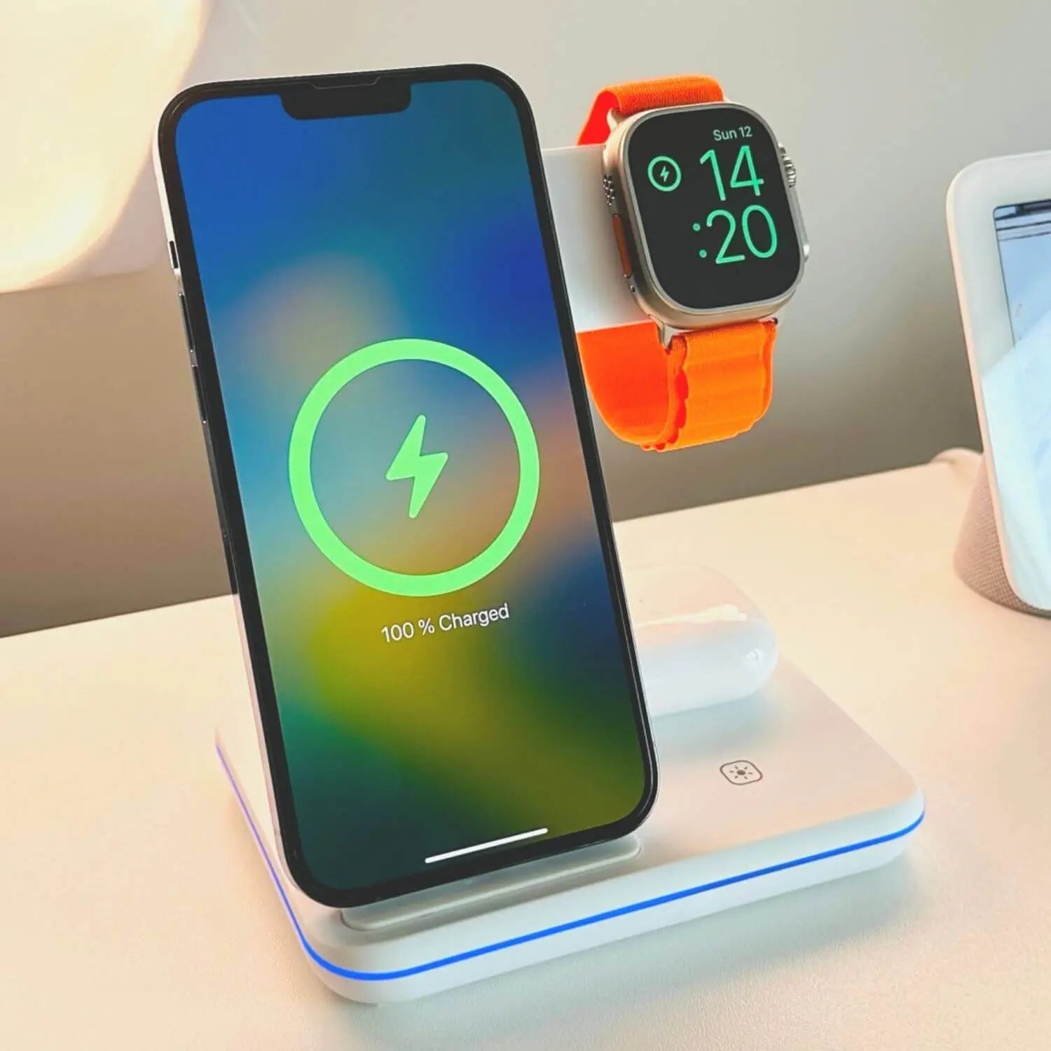 Wireless Charging Dock for iPhone and Apple Watch