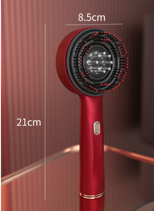 Scalp Massager Brush with Red Light Therapy