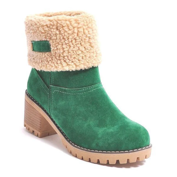 Winter Ankle Boots with Faux Fur Lining