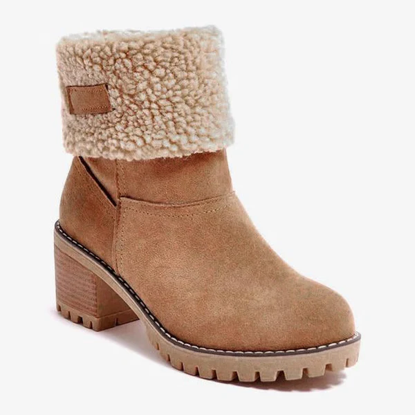 Winter Ankle Boots with Faux Fur Lining