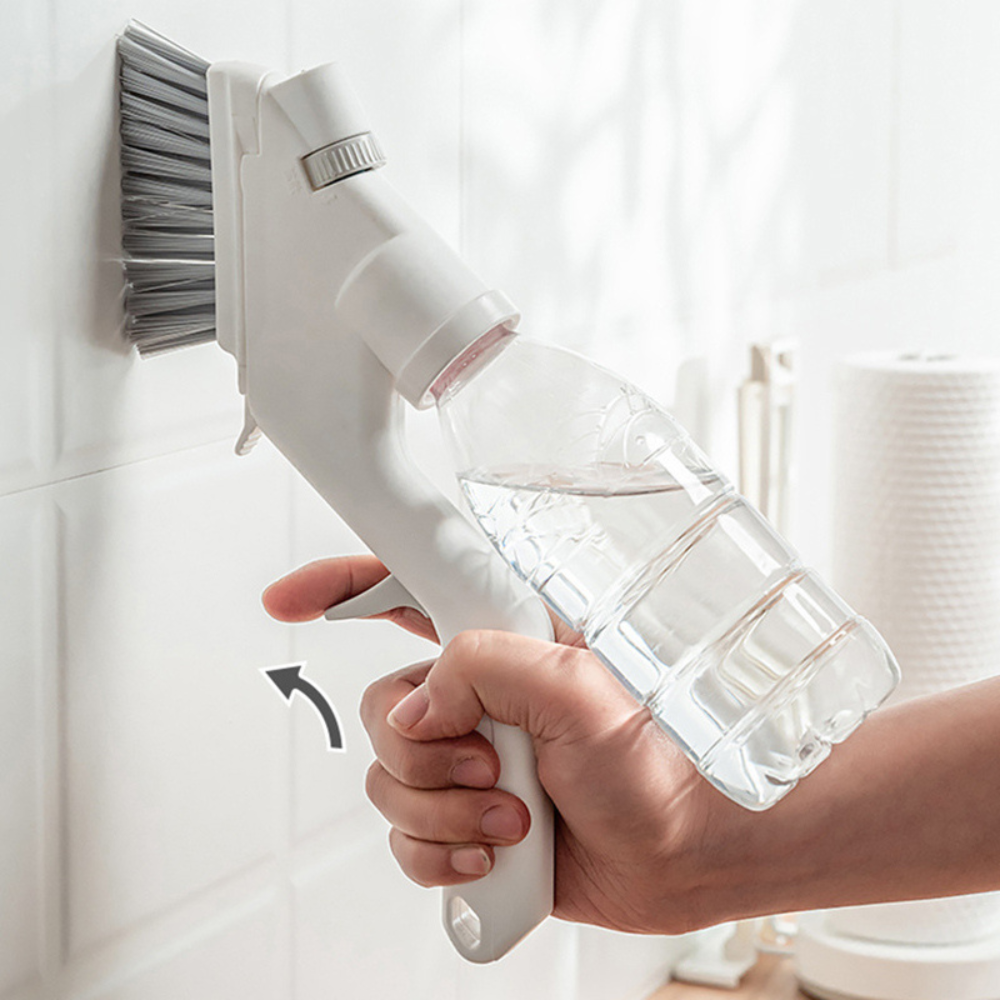 Bathroom Tile Scrubber with Soap Dispenser