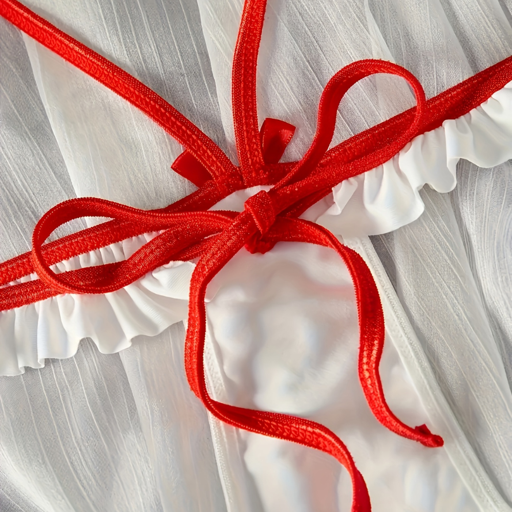 Sassy Halloween Costume Maid Bodysuit Corset