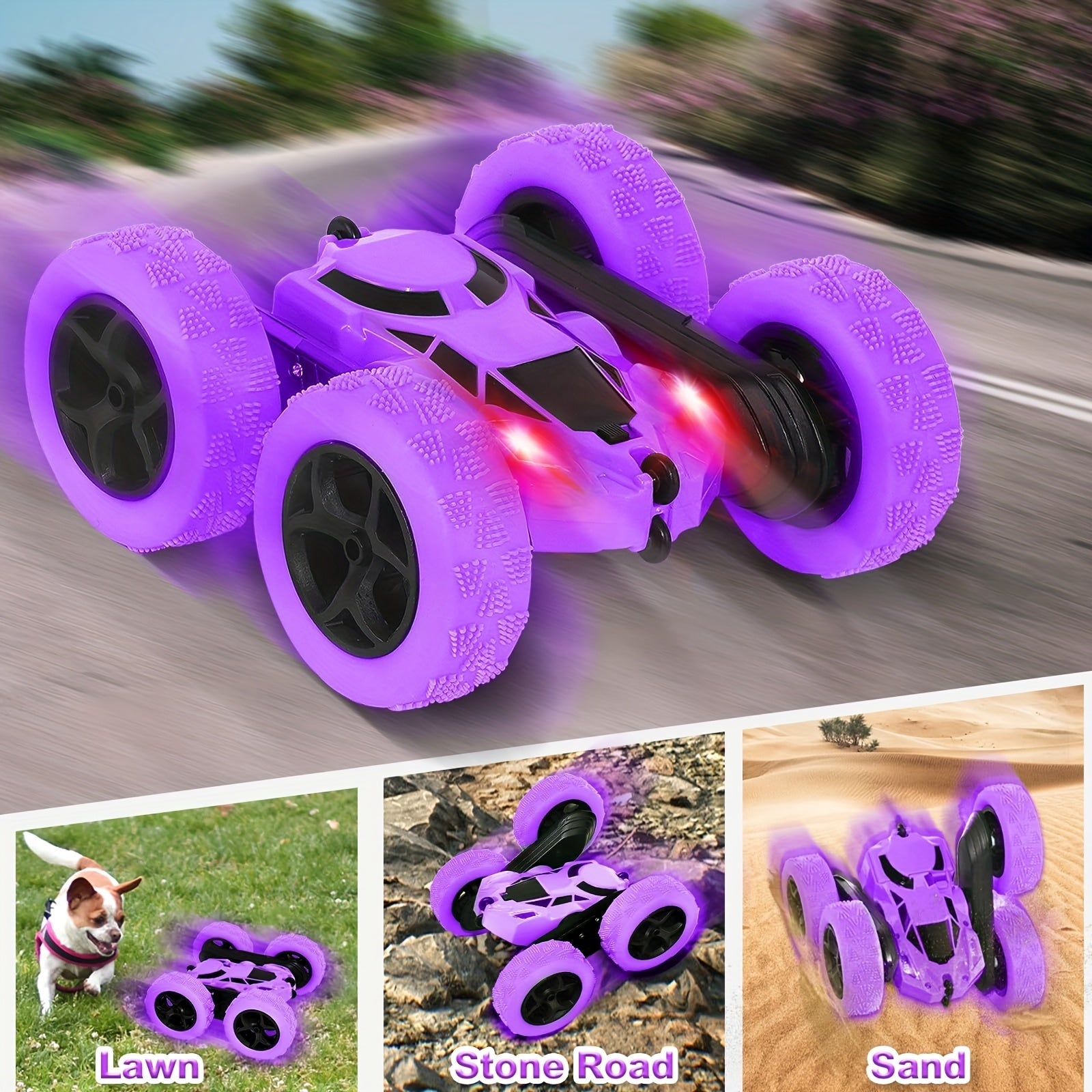 Remote Control Stunt Car with Lights