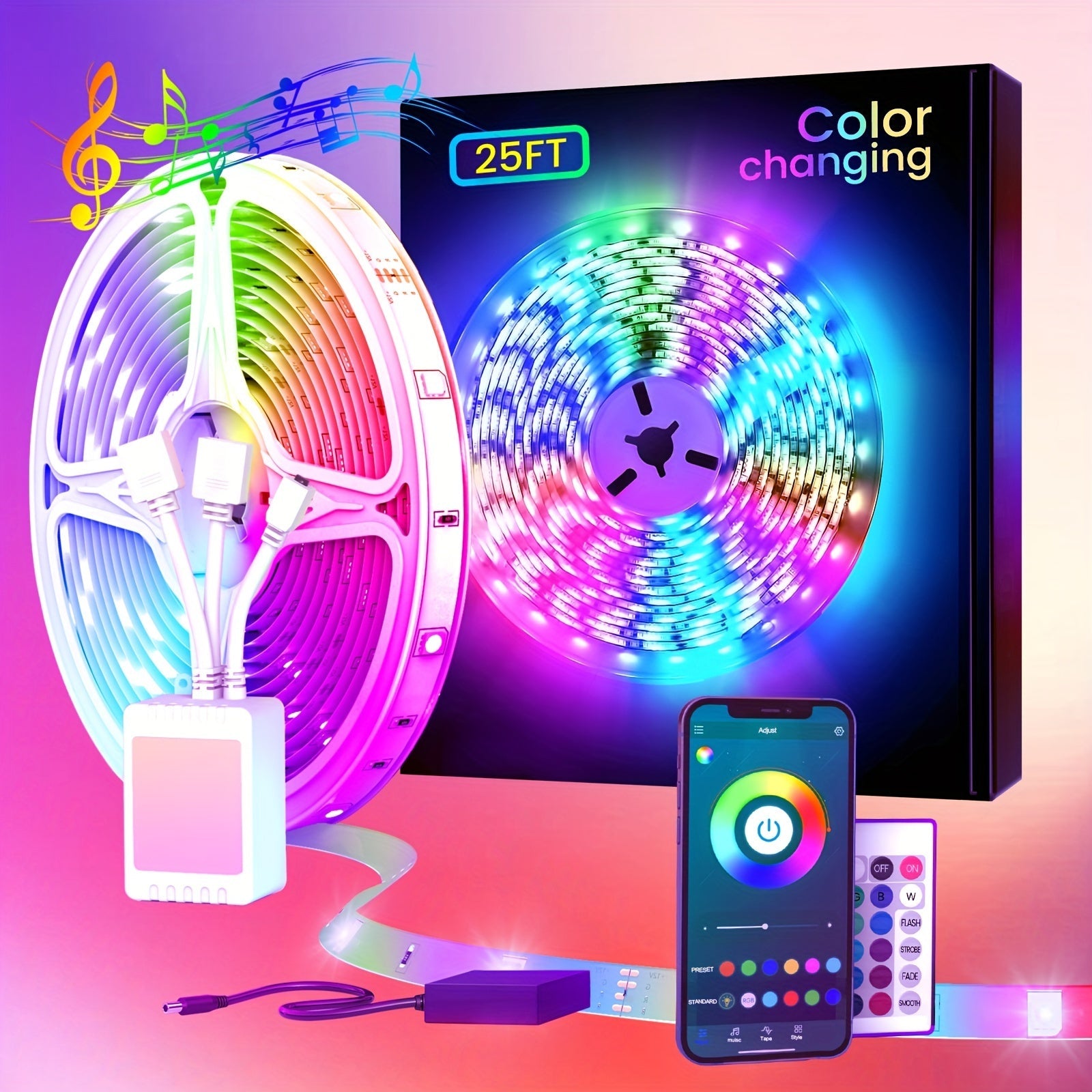 LED Strip Lights Colour Changing with App Control