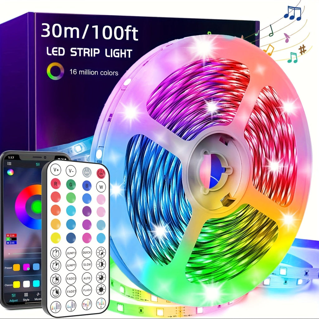 LED Strip Lights Colour Changing with Music Sync
