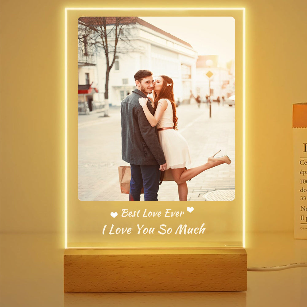 Digital Photo Frame Acrylic Light Night Lamp