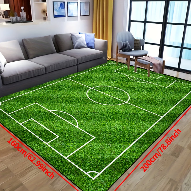 SoccerPlay | Non-Slip Washable Rug for Living Room & Bedroom