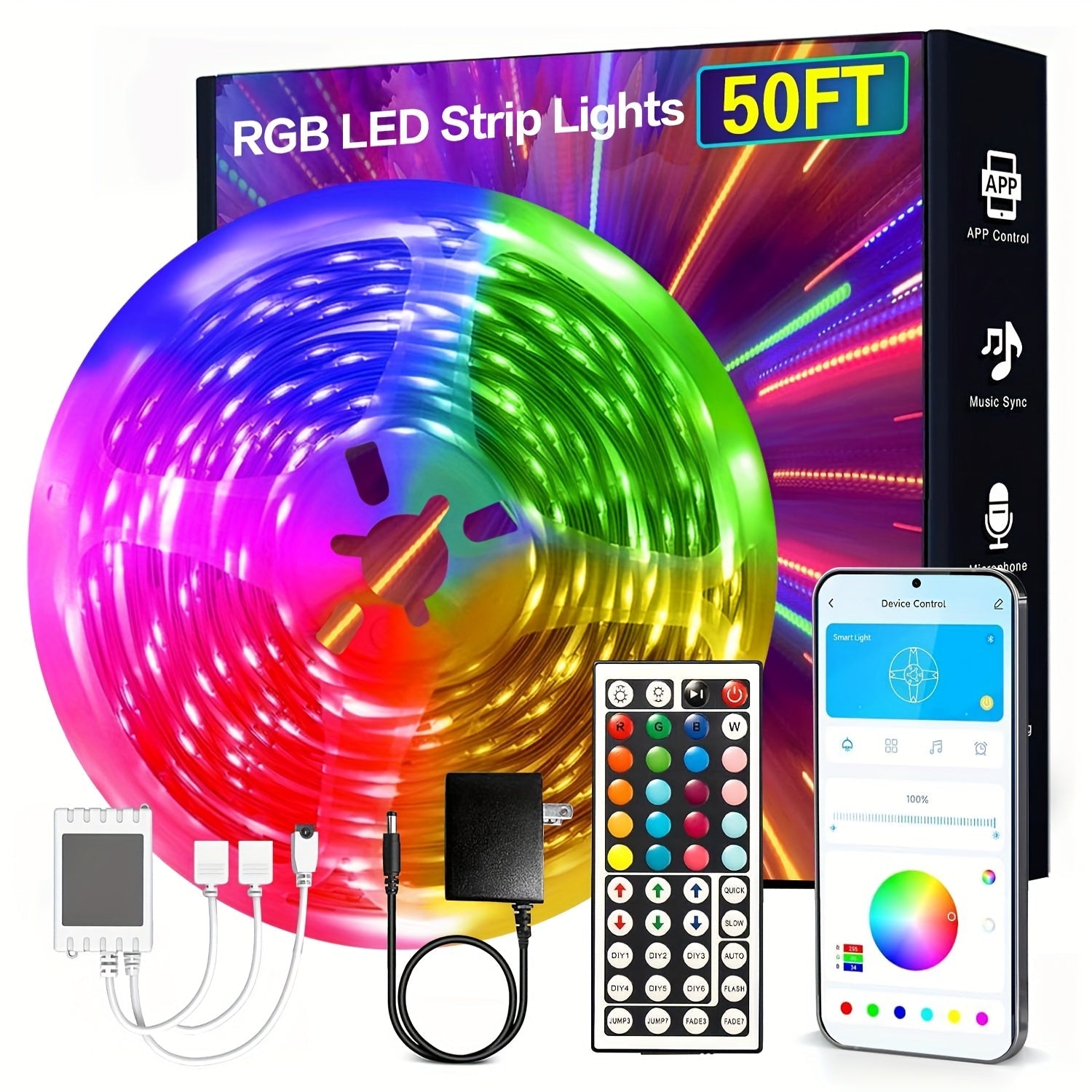 LED Strip Lights Colour Changing with App Control
