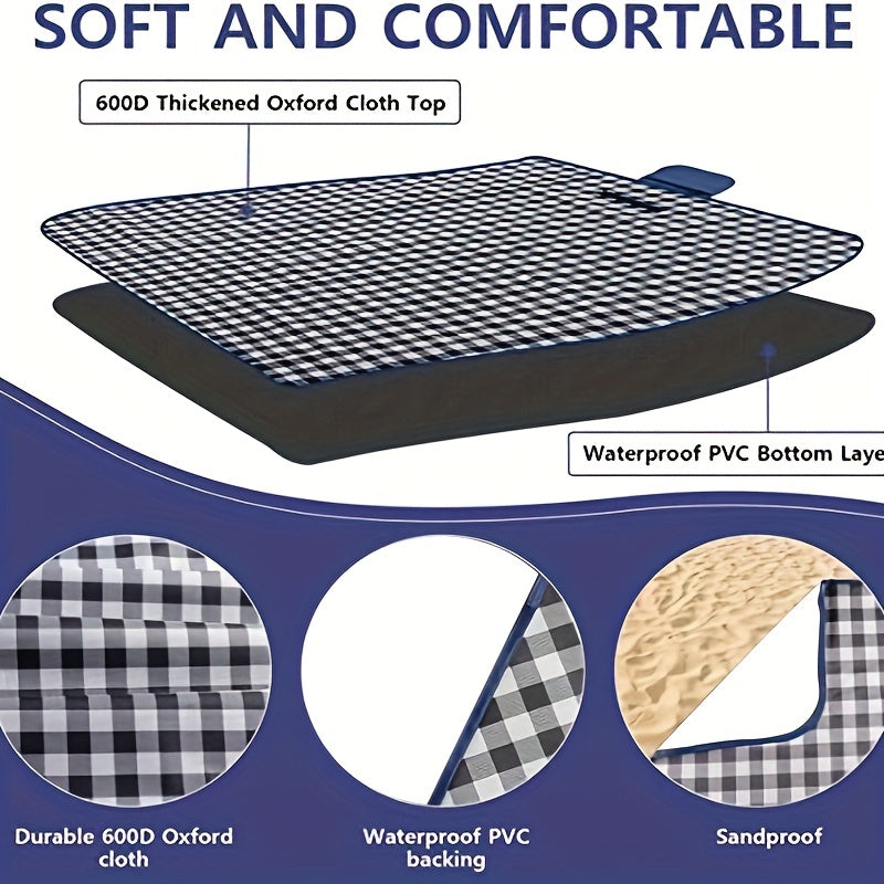 Extra Large Waterproof Picnic Blanket | Foldable Outdoor Mat
