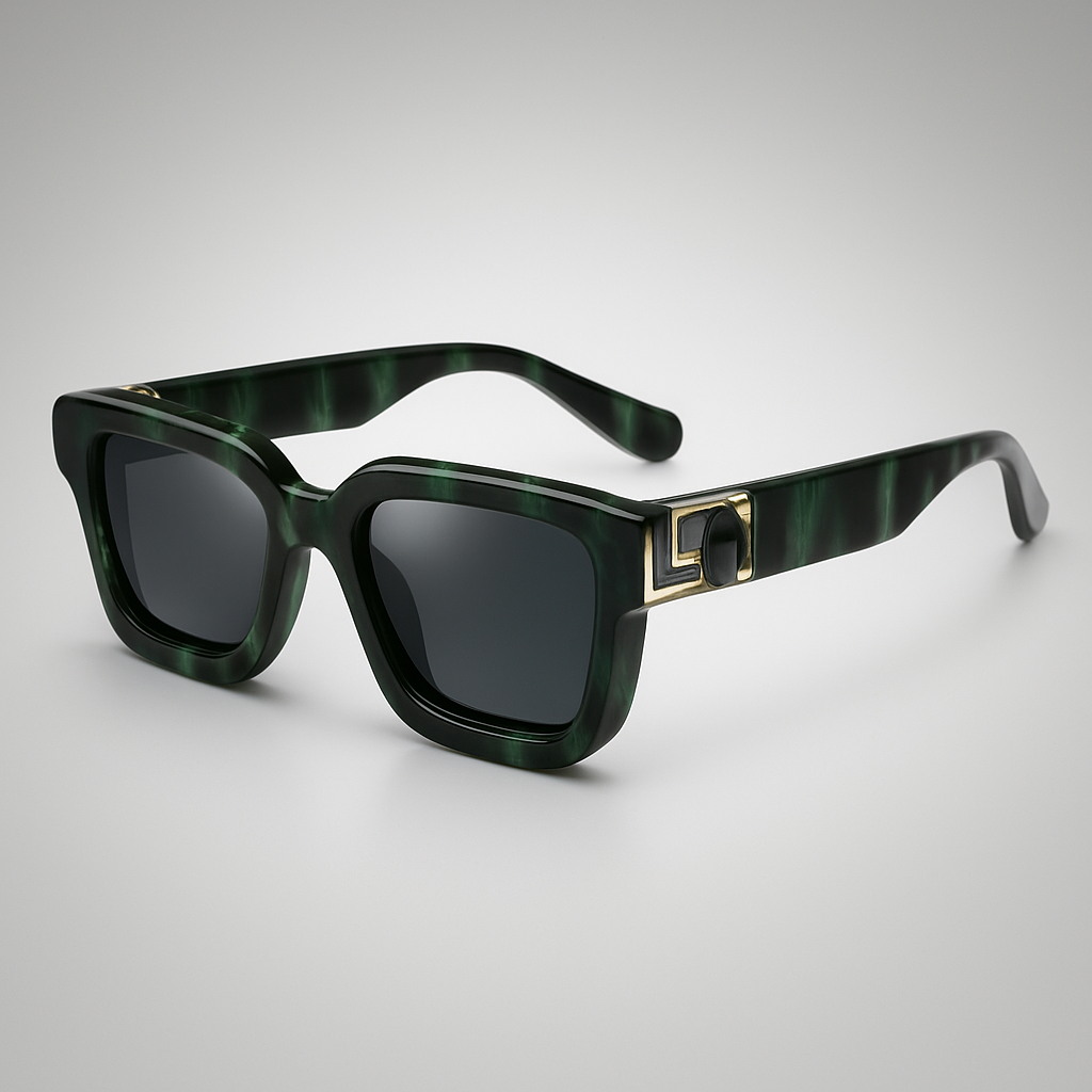 Black Square UV Protection Sunglasses