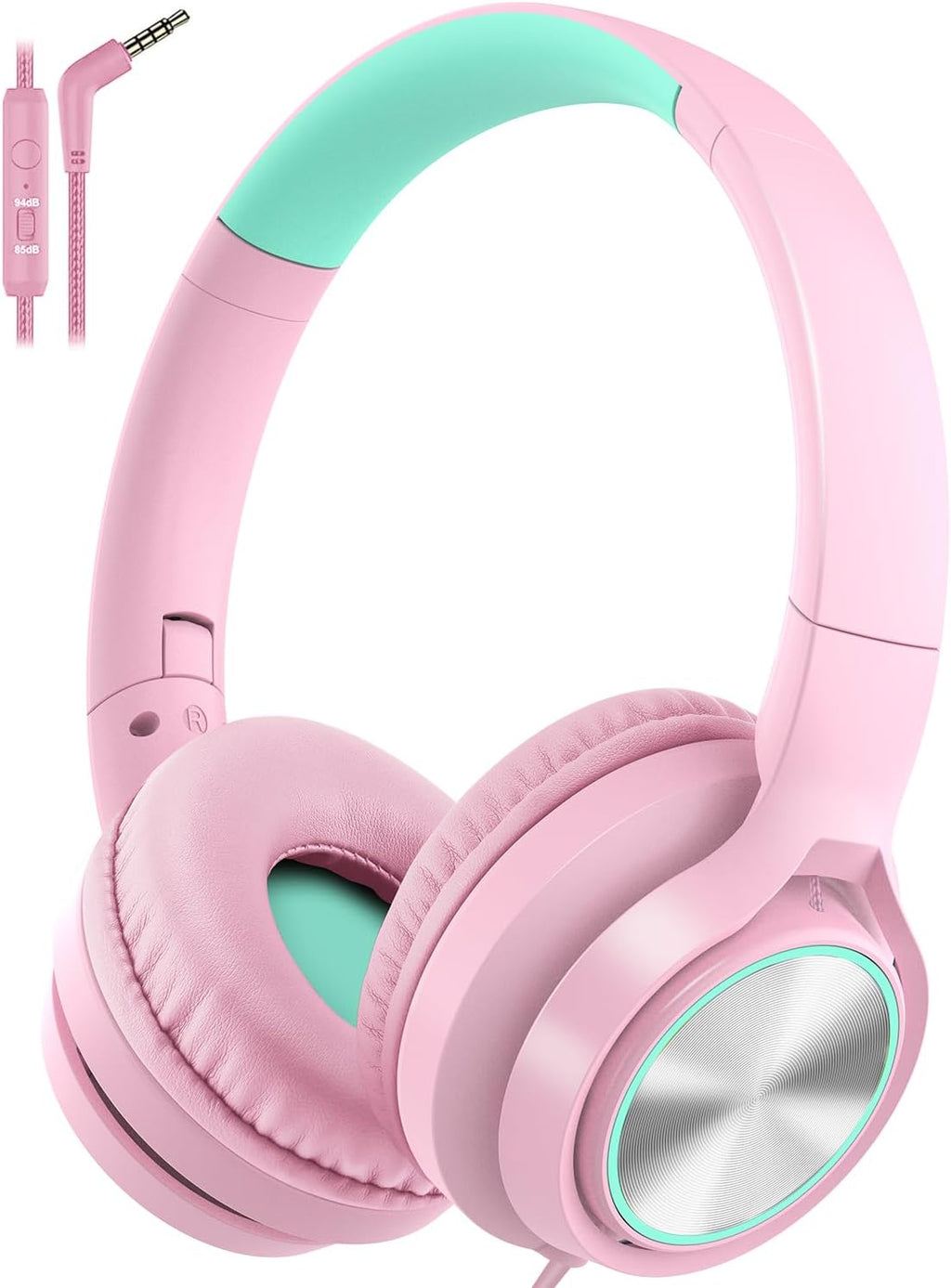 Headphones Kids Adjustable Foldable Volume-Limited