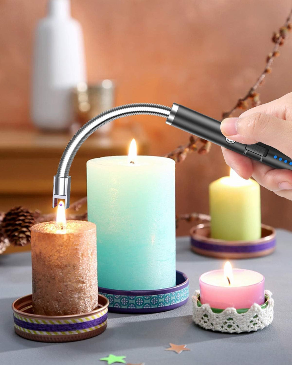 Electric USB Lighter with Flexible Neck