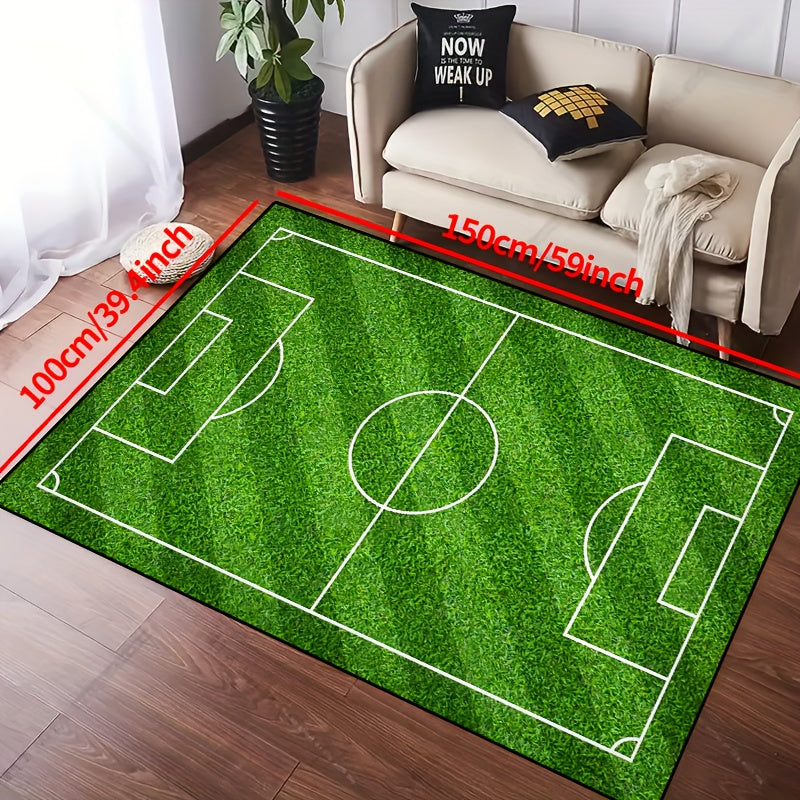 SoccerPlay | Non-Slip Washable Rug for Living Room & Bedroom