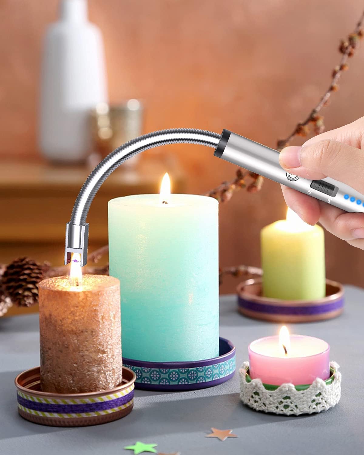 Electric USB Lighter with Flexible Neck