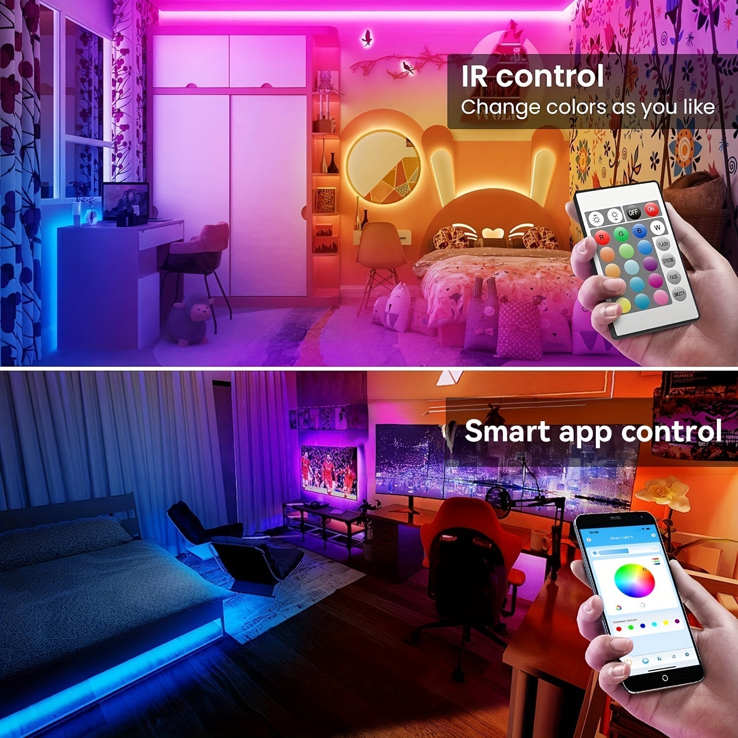 LED Strip Lights Colour Changing with App Control
