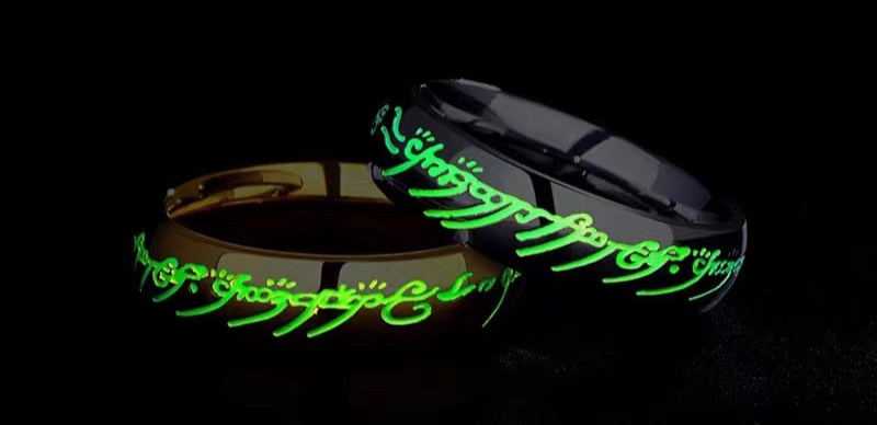 Jewelry Ring with Glow In Dark Design