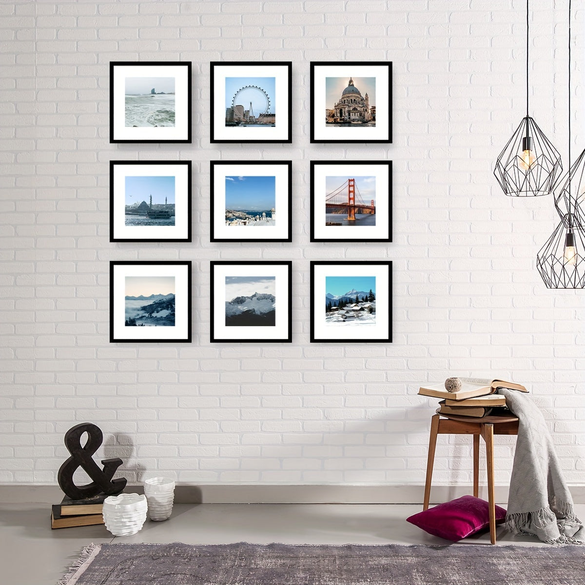 Wall Art Square Frame Set Photo Display