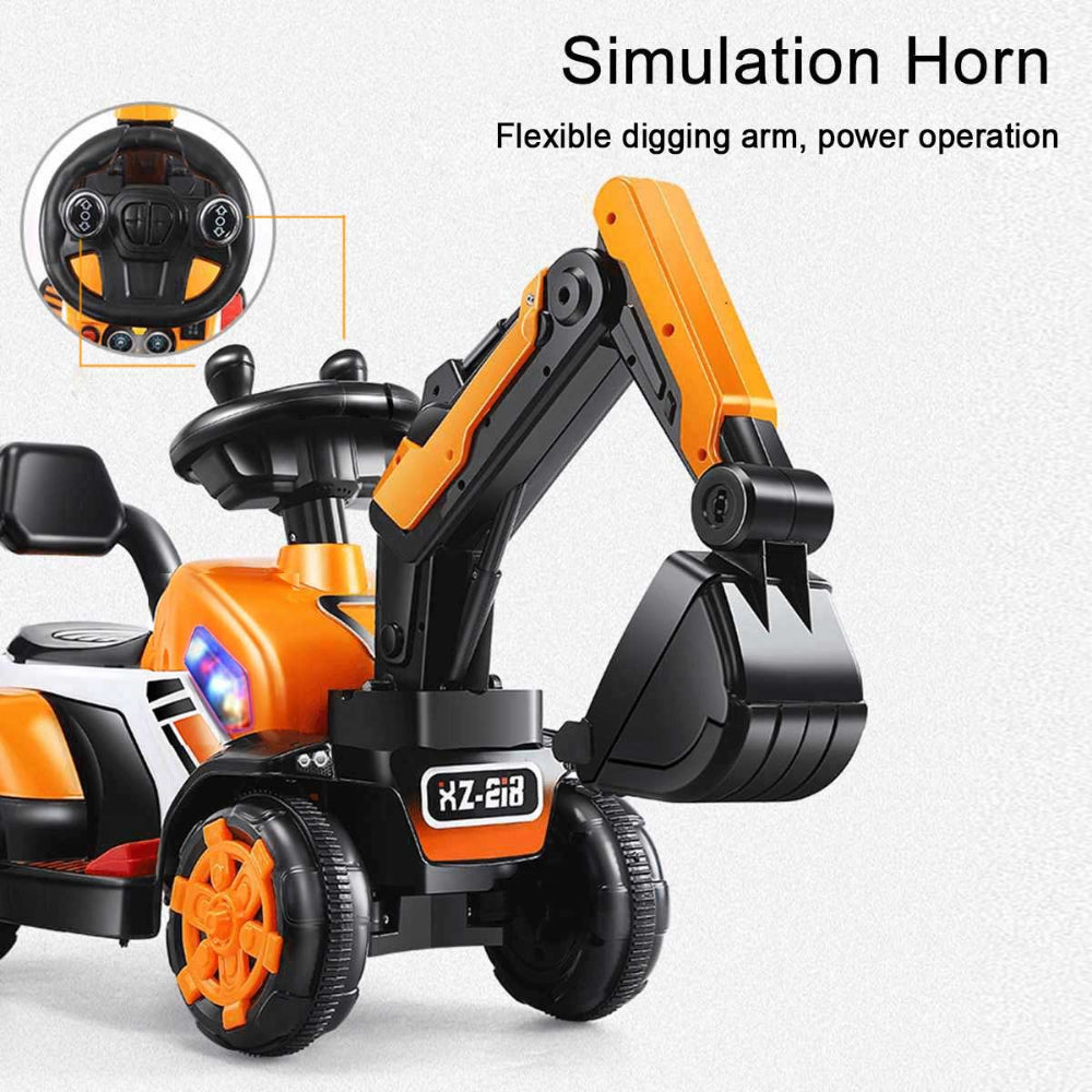 Electric Ride On Excavator Toy Christmas Gift