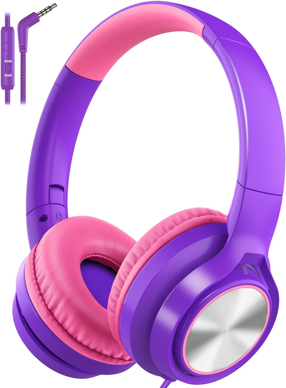 Headphones Kids Adjustable Foldable Volume-Limited