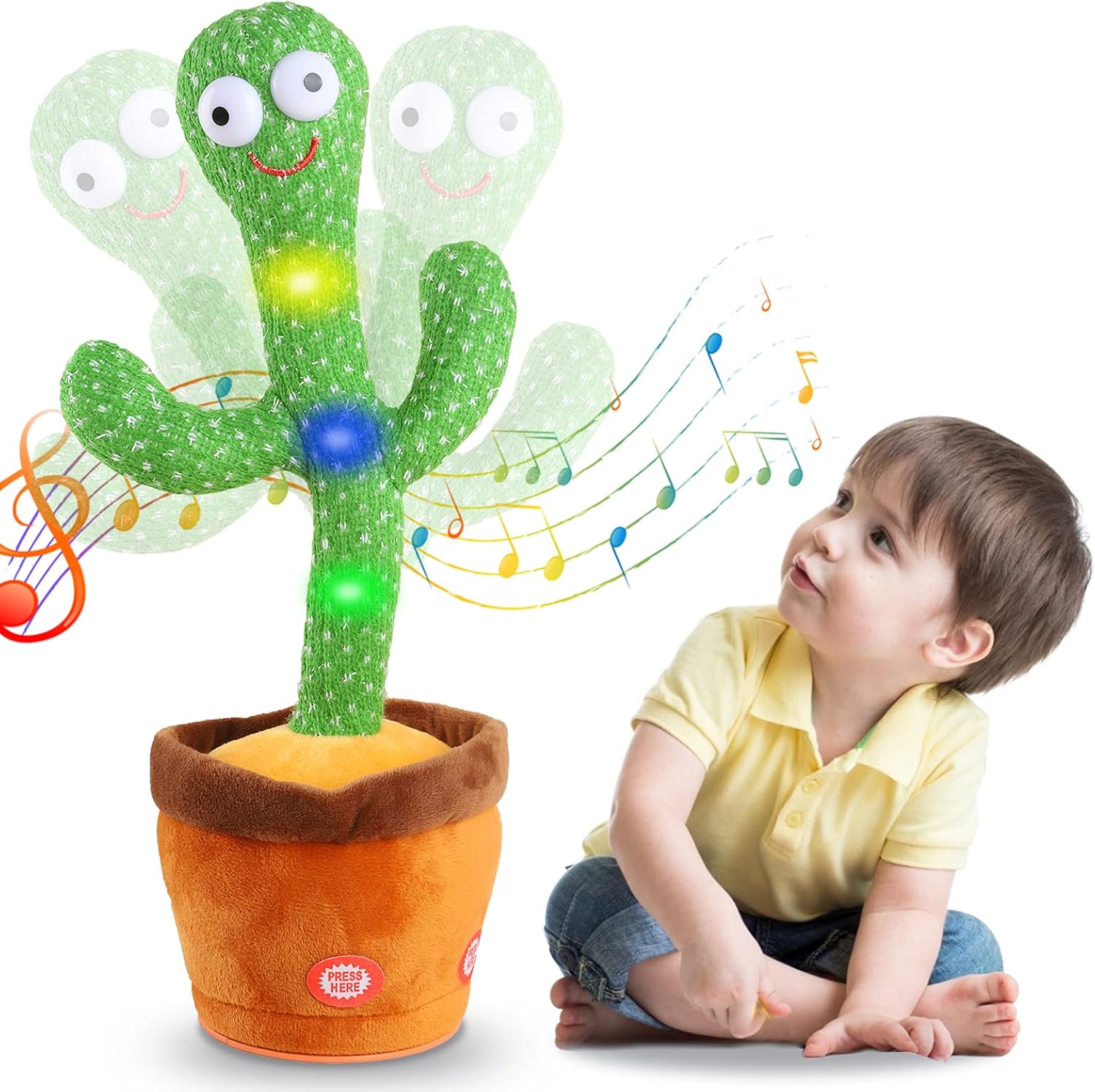 Interactive Plush Toy with Music and Lights