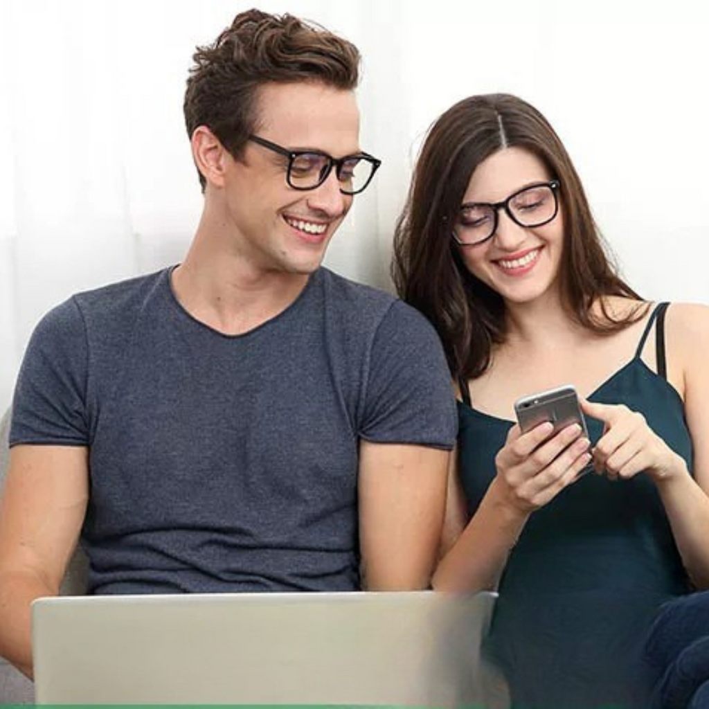 Blue Light Blocking Square Frame Glasses