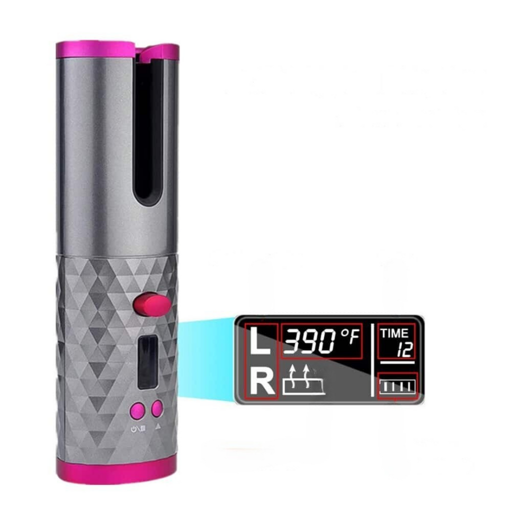 Cordless Hair Curler with Ceramic Barrel