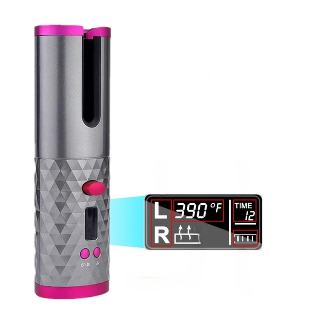 Cordless Hair Curler with Ceramic Barrel
