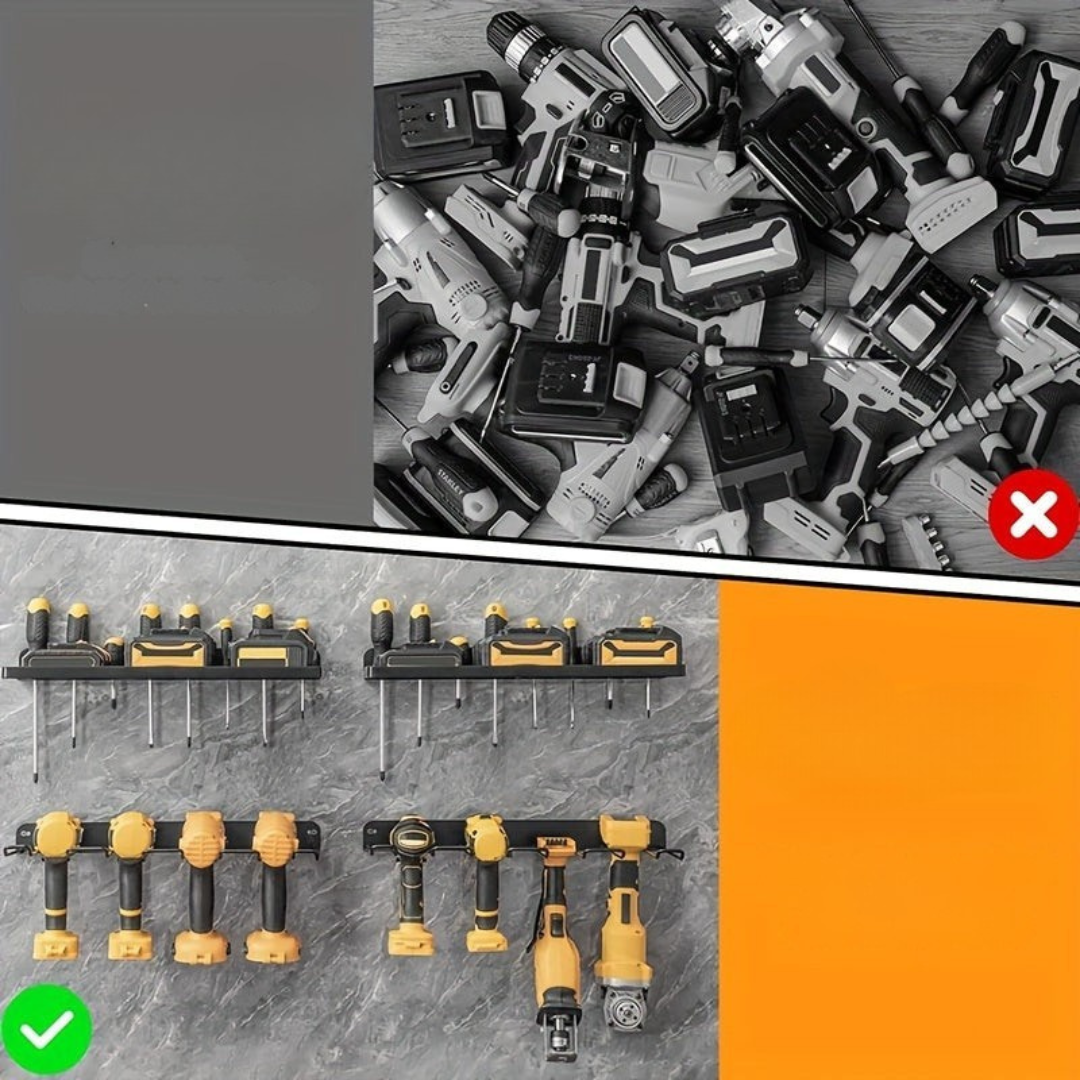 Wall Mounted Metal Tool Storage Shelf