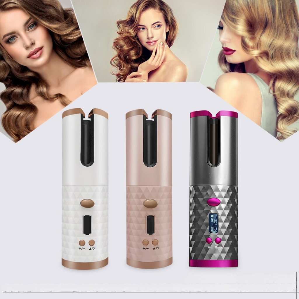 Cordless Hair Curler with Ceramic Barrel