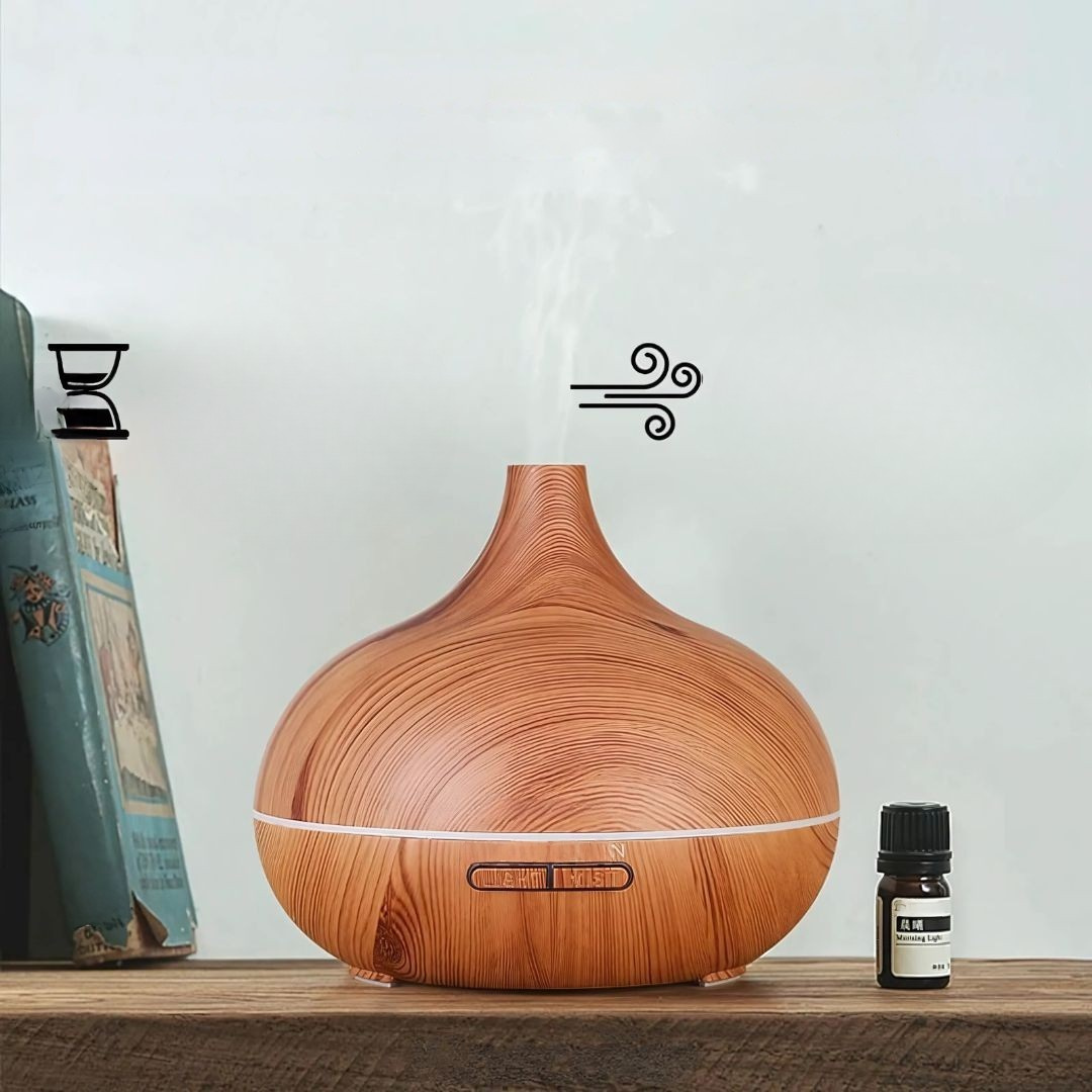 Aroma Diffuser Wood Grain Humidifier for Home