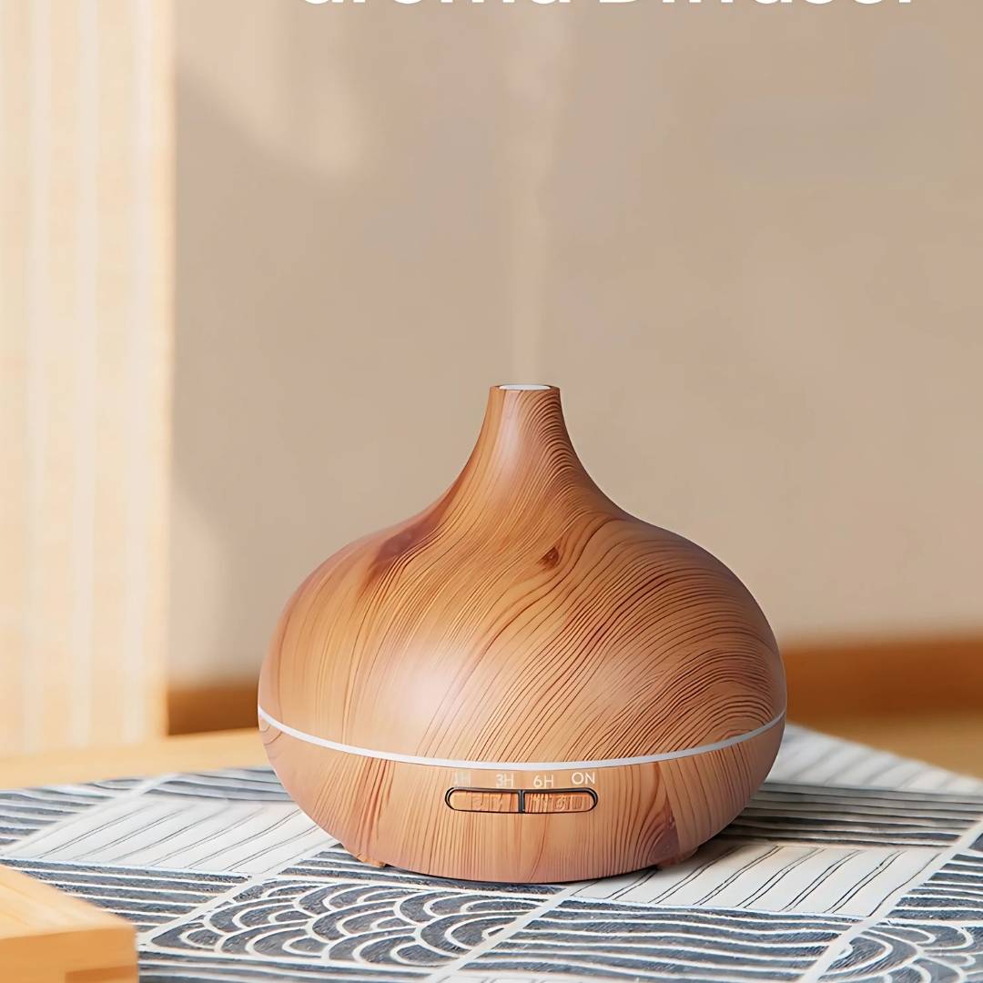 Aroma Diffuser Wood Grain Humidifier for Home