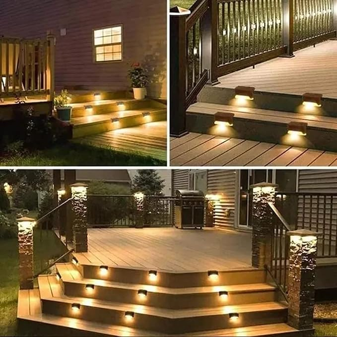 Outdoor Solar Fence Lights LED Wall Mounted