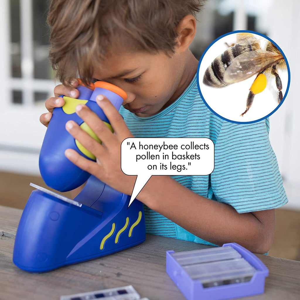 Microscope Toy for Kids with Talking Feature