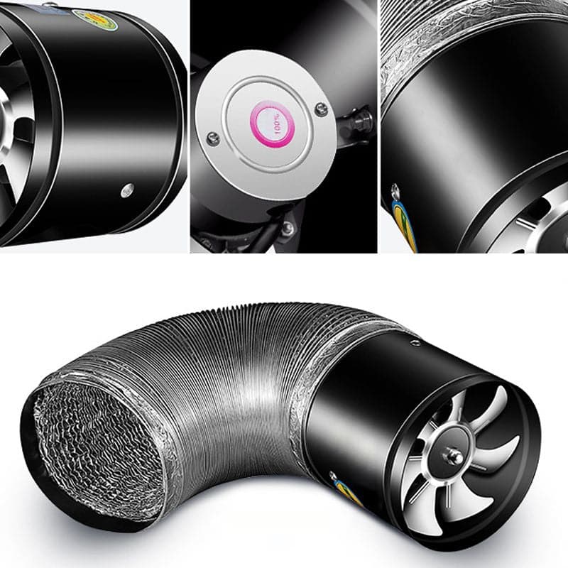 Silent Extractor Fan Wall Metal Kitchen Air Vent