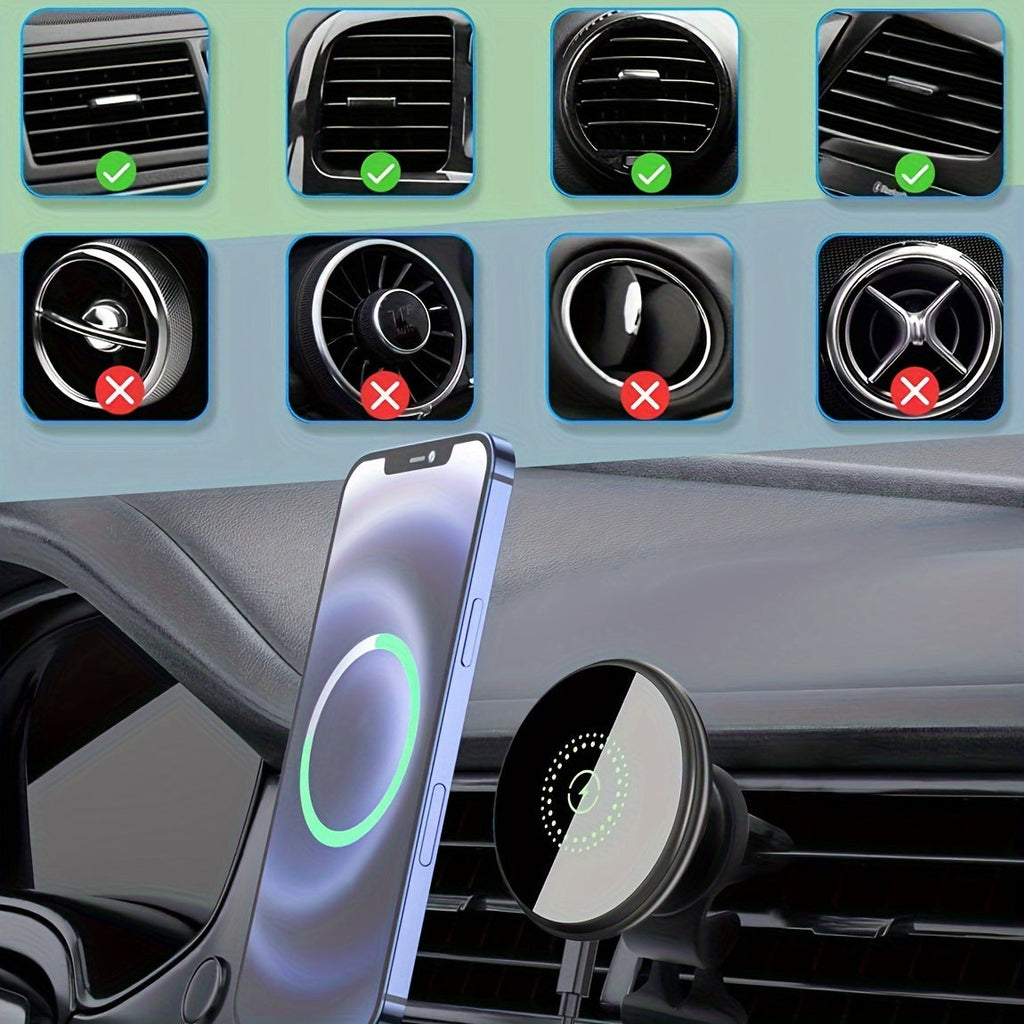 Wireless Car Charger Magnetic Phone Mount