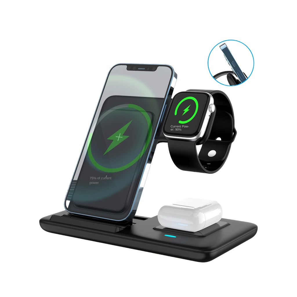 Wireless Charger Stand 3 in 1 Magnetic Dock