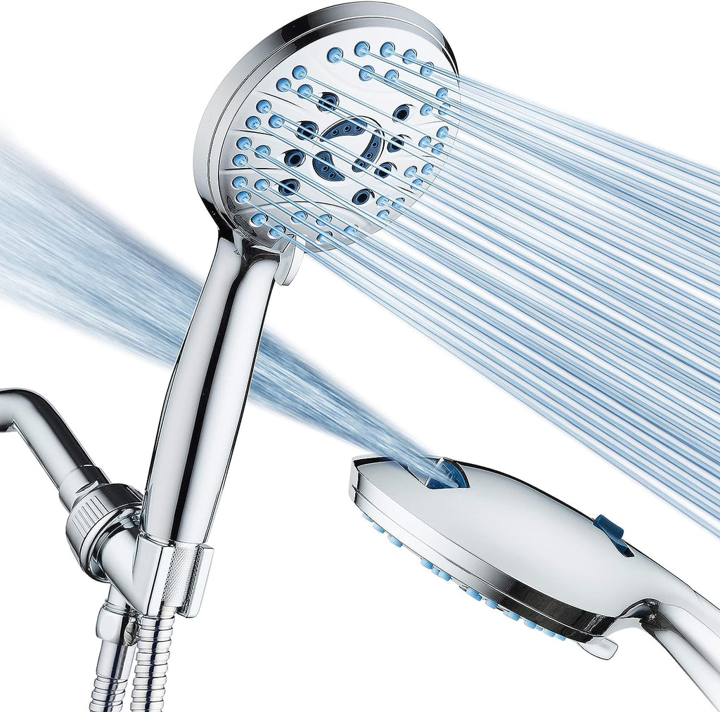 Shower Head Adjustable High Pressure Chrome Set