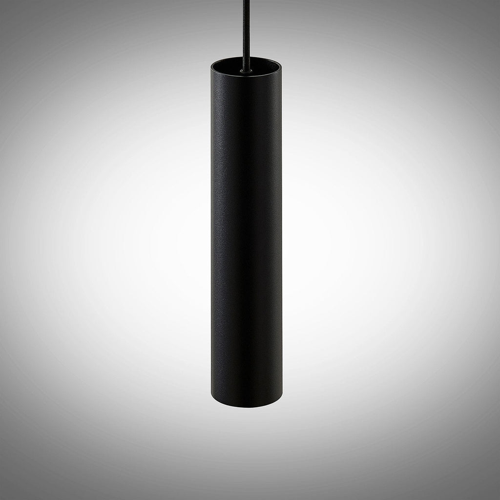 Pendant Light Black Aluminum Tube Style