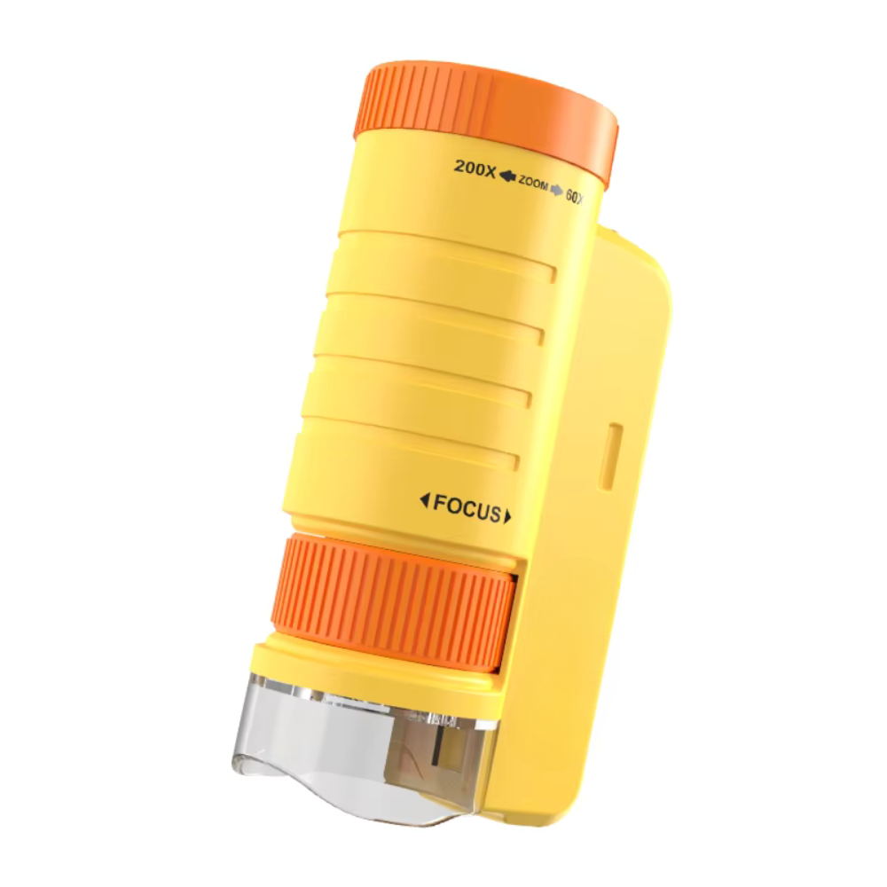 Mini Microscope with LED Light for Kids