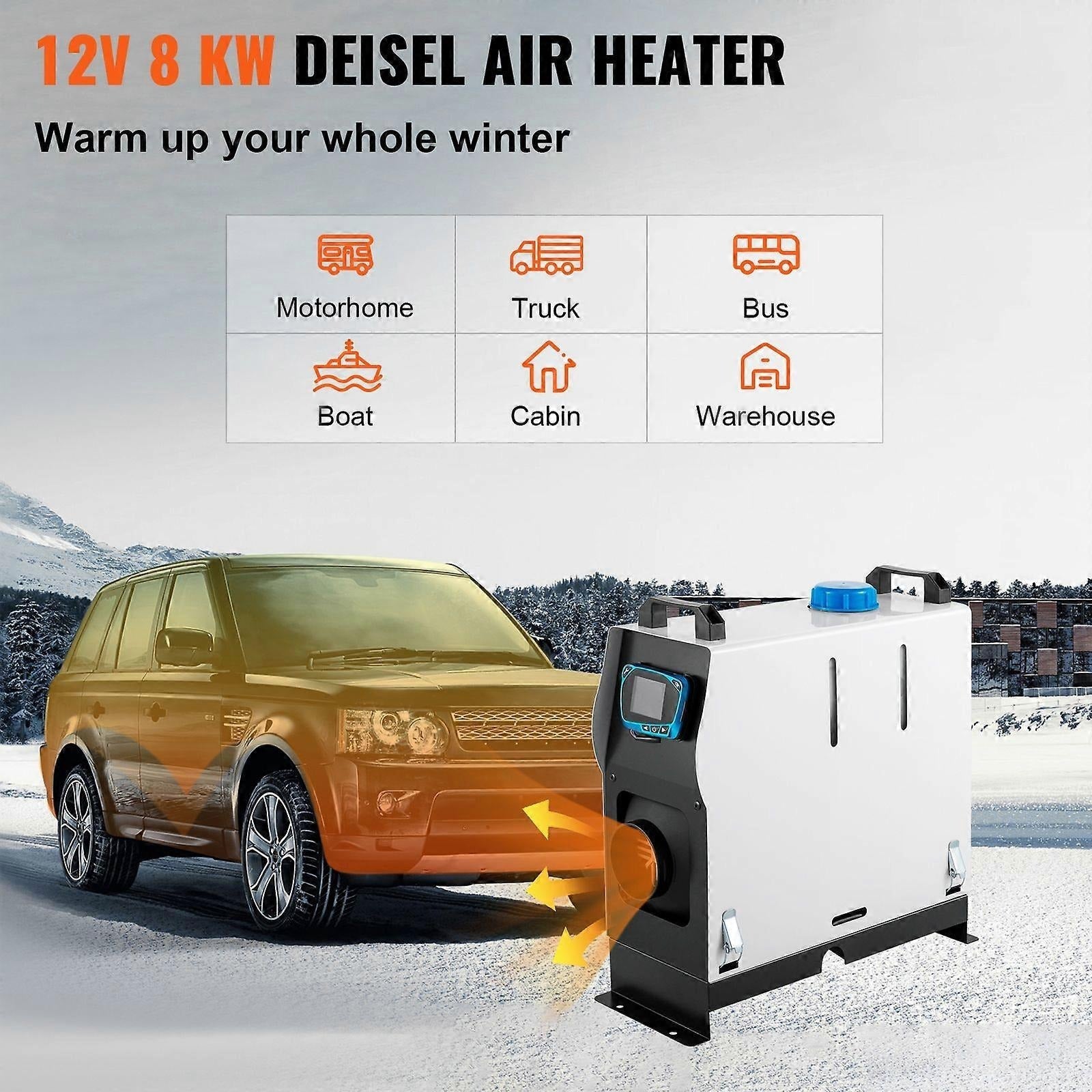 Diesel Heater Portable Metal LCD Climate Unit