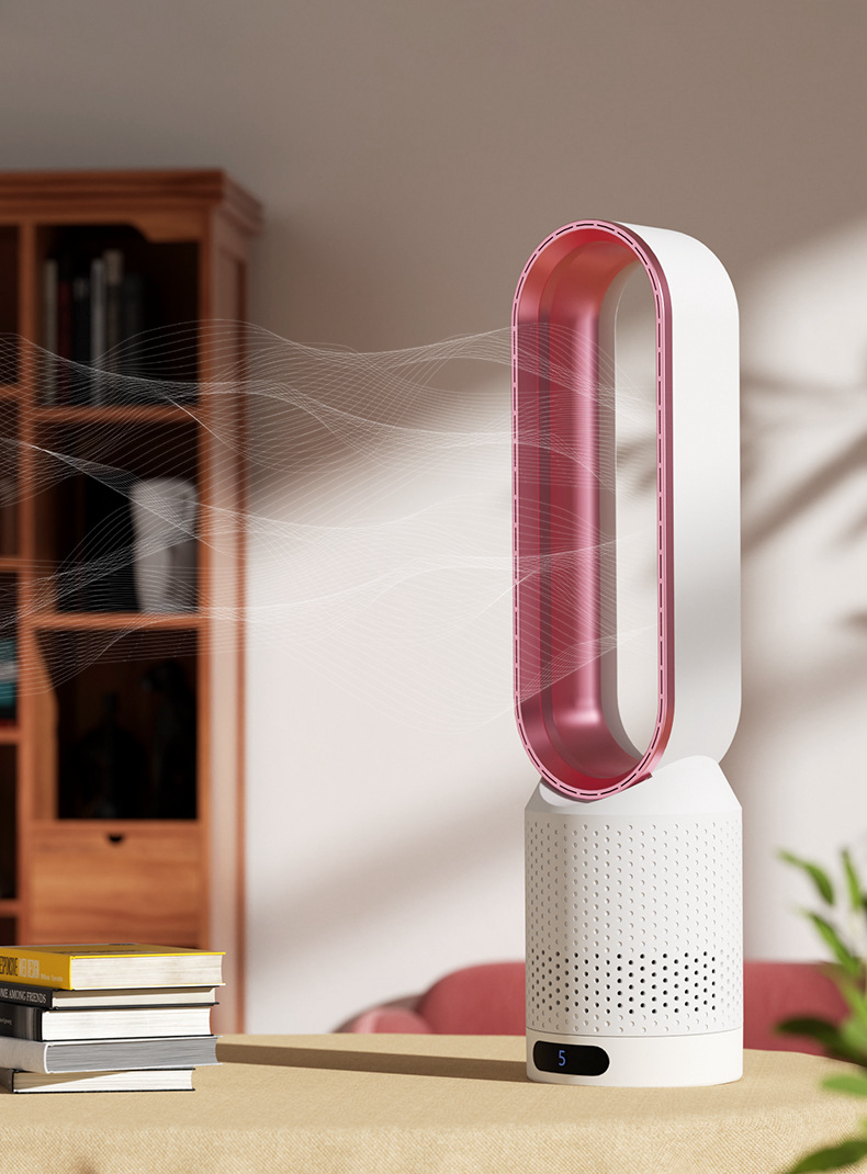 Bladeless Tower Fan Air Purifier Oscillating
